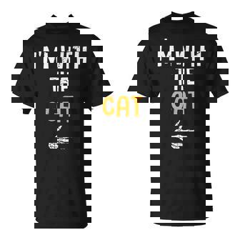 I'm With The Cat Costume Halloween Matching Couple T-Shirt - Thegiftio