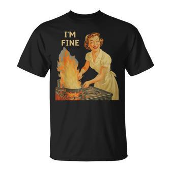 I'm Fine Housewife T-Shirt - Thegiftio UK