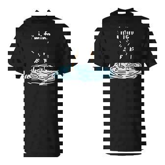 I'm Fine Thumbs Up Two Like Hand Sarcasm Humor Graphic T-Shirt - Thegiftio