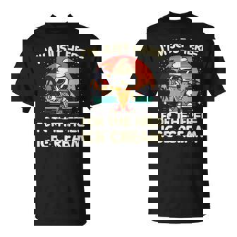 I'm Just Here For The Free Ice Cream Cruise T-Shirt - Thegiftio