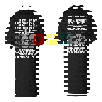 I'm Just Here For The Hookups Camp Rv Camper Camping T-Shirt - Thegiftio