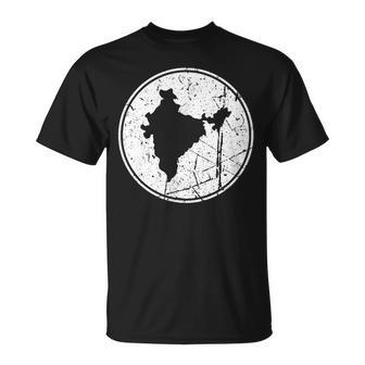 Indeintage Carte Indien T-Shirt - Cadeauxyz