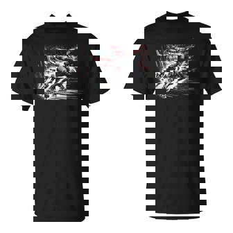 Inline Speed Skating American Flag Roller Blading For Women Kids Men T-Shirt | Mazezy