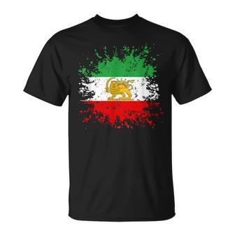 Iran Lionun Flagge Iran Persisch Flagge Des Iran T-Shirt - Geschenkecke