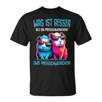 Was Ist Besser Als Ein Meerschweinchen Zwei Meerschweinchen T-Shirt - Geschenkecke