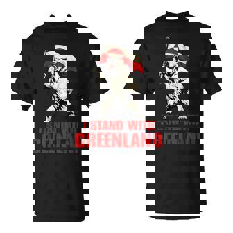 Itand With Groenland Flag Bear Kalaallit Greenlanders T-Shirt - Cadeauxyz
