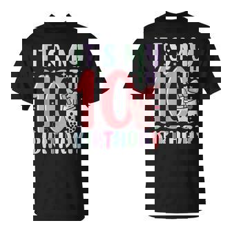 It's My 10Th Birthday Bubble Boba Tea Party 10 Year Old Girl T-Shirt - Thegiftio