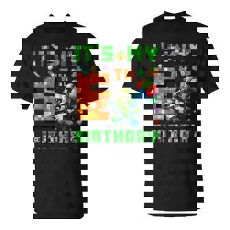 It's My 6Th Birthday Pixel Number Video Game Gamer T-Shirt - Monsterry