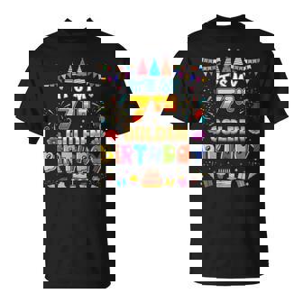 It's My 7Th Golden Birthday Girl 7 Years Old Birthday Boy T-Shirt | Mazezy