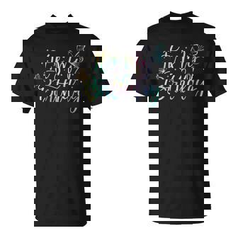 It's My Birthday Butterfly Tie Dye Birthday Party Girl T-Shirt - Monsterry