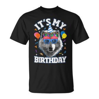 It's My Birthday Wolf For Wolves Themed Birthday T-Shirt - Thegiftio UK