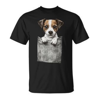 Jack Russell Cane In Una Tasca Divertente Jack Russell Cane Maglietta - Novitaregali