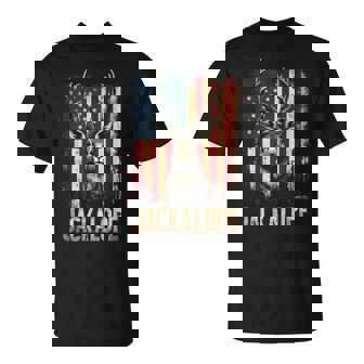 Jackalope American Flag Urban Wildlife T-Shirt - Monsterry