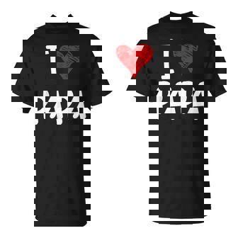 J'aime Papa Meilleur Papa Père Fils Fille Tenue I Love Papa T-Shirt - Cadeauxyz