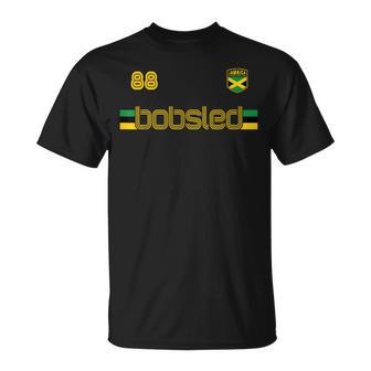 Jamaica Bobsled Team Vintage Jamaican Flag Clothing T-Shirt | Mazezy