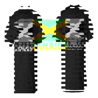 Jamaican Flag Vintage Jamaica Souvenir Love Travel Vacation T-Shirt | Mazezy