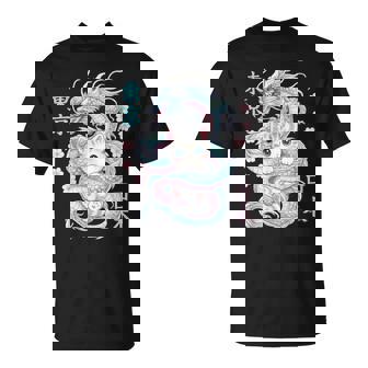 Japanese Dragon Kawaii Kitten Cute Cat Pastel Anime Lover T-Shirt - Thegiftio