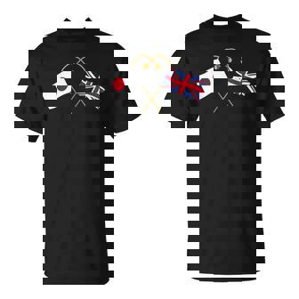 Japanese Flag British Flag 英国遺産 イングリッシュルーツ 日本の国旗 イギリスの国旗 Tシャツ - Kawaiitshirt