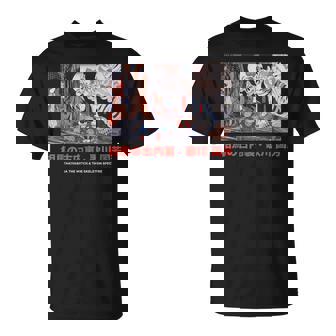 Japanese Skeleton Skull Art Punk Tokyo Graphic Tee Goth 90s T-Shirt | Mazezy