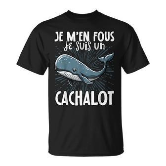 Je M'en Fous Jeuis Un Cachalot Mignon Cachalot T-Shirt - Cadeauxyz