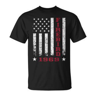 Jersey Style Firebird 69 1969 Old School Muscle Cars T-Shirt - Monsterry