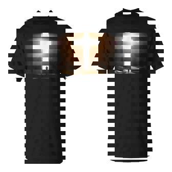 Jesus Christ Faith Cross In The Rock Christian Running Men T-Shirt | Mazezy