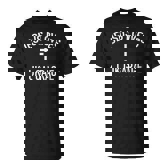 Jesus Loves Uk Garage Divertido Para Hombres Y Es Camiseta unisex - Regaloses