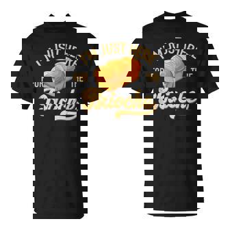 Jeuis Juste Là Pour Le Culinaire Rétro De La Brioche T-Shirt - Cadeauxyz