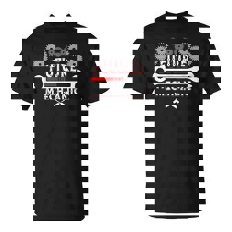 Job Title Future Mechanic Car Auto Mechanic Garage Loading T-Shirt | Mazezy