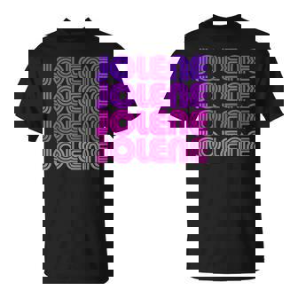 Jolene First Name Jolene Retro Pink Purple Love 80S Style T-Shirt | Mazezy