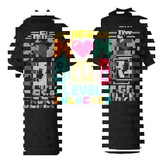 Juego De Azar Nueva Mamá Estar Nivel Desbloqueado Cargando Gamer Mama Est Camiseta unisex - Regaloses