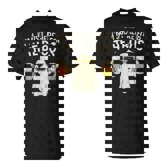 Im Just Here For The Boos Halloween Ghost T-Shirt | Mazezy