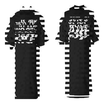 Just A Boy Who Loves K-Pop Music Lover T-Shirt | Mazezy