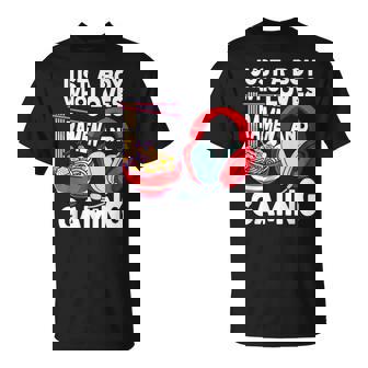 Just A Boy Who Loves Ramen And Gaming Japan Anime Video Game T-Shirt - Thegiftio