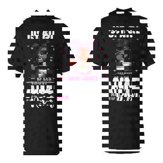 Just A Girl Who Loves Anime And Ramen African American T-Shirt - Thegiftio