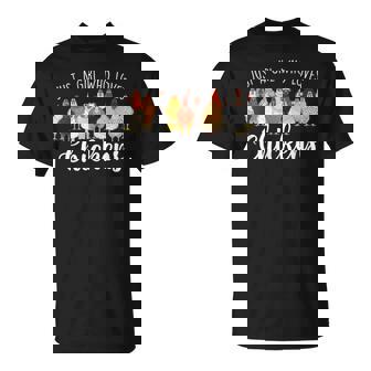 Just A Girl Who Loves Chickens Farm Animal Chicken T-Shirt - Thegiftio