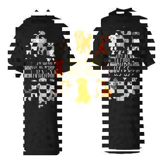 Just A Girl Who Loves Dogs Cute Puppy Lover T-Shirt - Monsterry