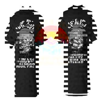 Just A Girl Who Loves National Parks Retro Vintage Nature T-Shirt | Mazezy