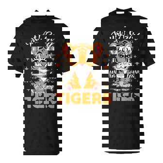 Just A Girl Who Loves Tigers Cute Tiger Animals Lover T-Shirt | Seseable UK