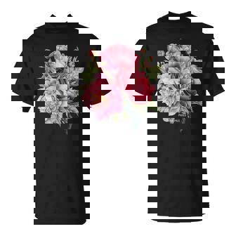 Just Pretty Watercolor Lush Pink Peonies T-Shirt - Thegiftio