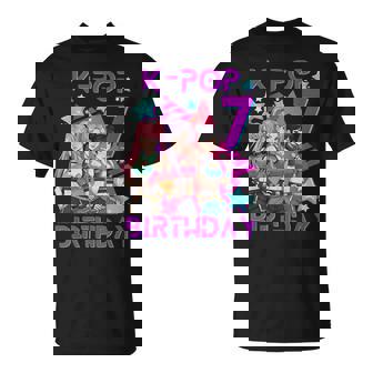 K-Pop K-Pop 7E Anniversaire Fille 7 Ans T-Shirt - Cadeauxyz