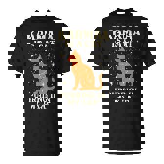 Karmaa Is A Cat Cat Kitten Purring Lovers T-Shirt | Seseable FR