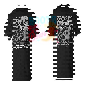 Keeper Of Gender Reveal Boots Or Bows Only Auntie Knows T-Shirt - Monsterry