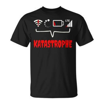 Kein Empfang Kein Wlan Kein Netz Katastrophe I Lustiges T-Shirt - Geschenkecke