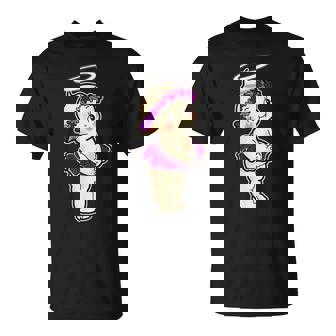 Kewpie Baby Angel Flower Girl T-Shirt | Mazezy