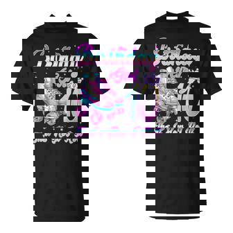 Kids Rolling Into 10 Roller Skating 10th Birthday Girl Party T-Shirt | Mazezy