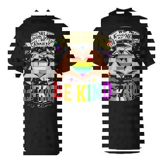 Be Kind Gay Pride Lgbt Cute Rainbow Heart Lgbt-Q Support T-Shirt - Monsterry