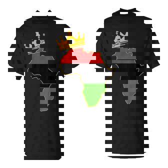 King Africa History Day Pride Melanin Africa Mapa Camiseta unisex - Regaloses