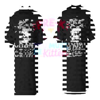 Kitten Back To School Girls Preschool Cat Lover T-Shirt | Mazezy