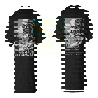 La Bête Du Gévaudan Loup Cryptique France Folklore T-Shirt - Cadeauxyz